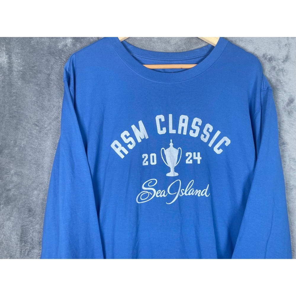 Imperial RSM Classic 2024 Sea Island Mens Long Sleeve T-Shirt Blue 2XL Golf PGA